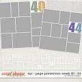All year round: page protectors week 40 - 44 by WendyP Designs