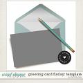 GREETING CARD FLATLAY | TEMPLATE by The Nifty Pixel