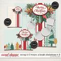 SCRAP IT 3 WAYS : A BUSH CHRISTMAS V.3 | TEMPLATE SET by The Nifty Pixel 