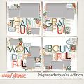 Big Words Thanks Edition by Fiddle-Dee-Dee Designs