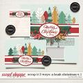 SCRAP IT 3 WAYS : A BUSH CHRISTMAS V.1 | TEMPLATE SET by The Nifty Pixel