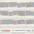 All year round: page protectors - ALL weeks 1 -52 by WendyP Designs