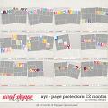 All year round: page protectors - ALL 12 months by WendyP Designs