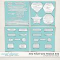 Say What You Wanna Say by Fiddle-Dee-Dee Designs