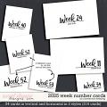 2025 Week Number Cards by Connection Keeping