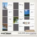 Hello 2025: Photo Templates (Monday - Sunday) | Designed by Soco