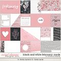 Black & White: February Journal Cards by Connection Keeping