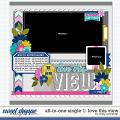 Cindy's Layered Templates - All in One Single 1: Love This View by Cindy Schneider