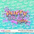 Party Like It's 1999: Alphabets by Sweet Doll Designs & Allison Pennington