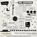 Black & White: March Stamps by Connection Keeping