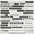Black & White Extra Wordbits: QR Codes by Connection Keeping