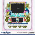 Cindy's Layered Templates - All in One Single 12: Paradise by Cindy Schneider