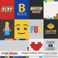 Happy Hobby: Brick Toys {cards} by Blagovesta Gosheva