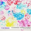 In Summery: Bubble Brushes by Allison Pennington