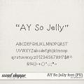 AY So Jelly font {PU} by Amanda Yi