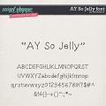 CU AY So Jelly font by Amanda Yi