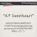 CU AY Sweetheart font by Amanda Yi