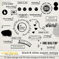 Black & White: August Stamps by Connection Keeping