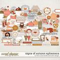 Signs of Autumn Ephemera by Becca Bonneville & Elif Sahin Designs