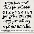 Studio Essentials: Watercolor Dates by Studio Liv