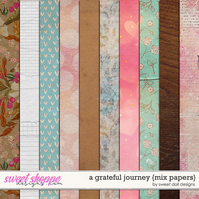 2024: A Grateful Journey {mix papers} by Sweet Doll designs