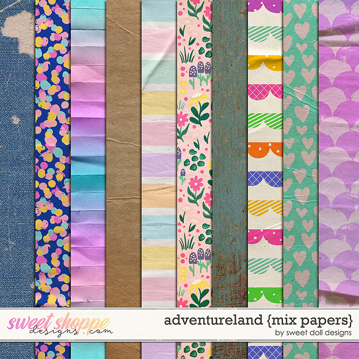 Adventureland {Mix Papers} by Sweet Doll designs
