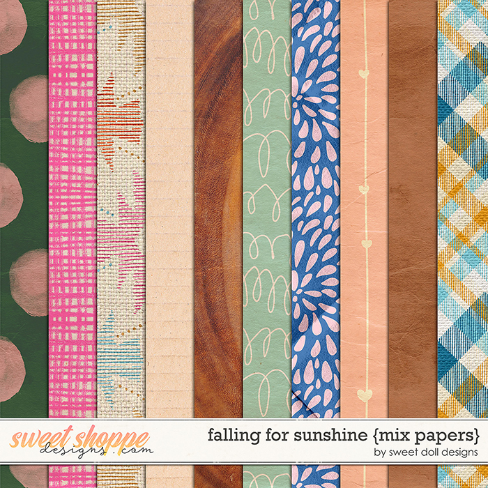 Falling for Sunshine {mix papers} by Sweet Doll designs