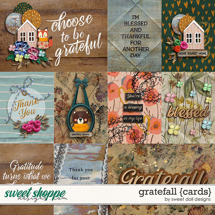 Gratefall {+cards} by Sweet Doll designs     