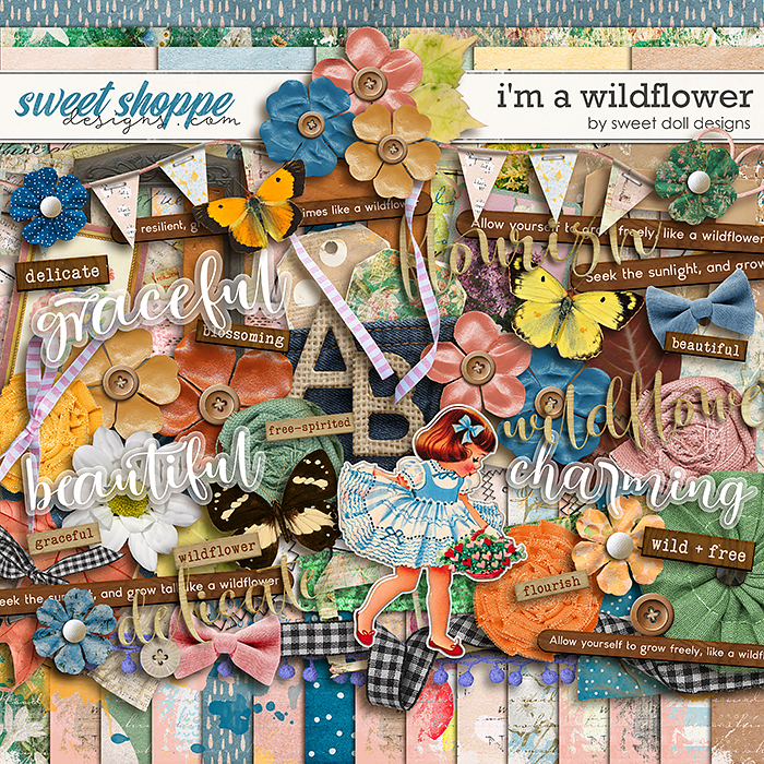I'm a Wildflower kit by Sweet Doll designs    