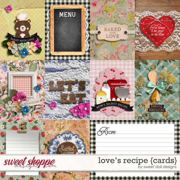 Love's Recipe {+cards} by Sweet Doll designs