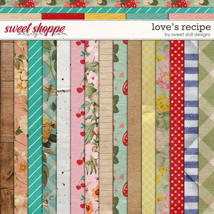 Love's Recipe Papers by Sweet Doll designs 