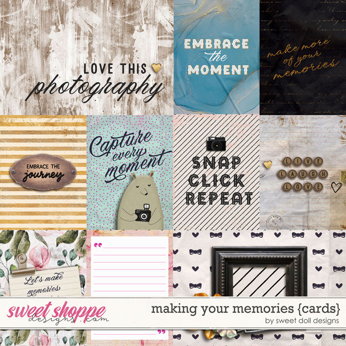 Making your memories {+cards} by Sweet Doll designs
