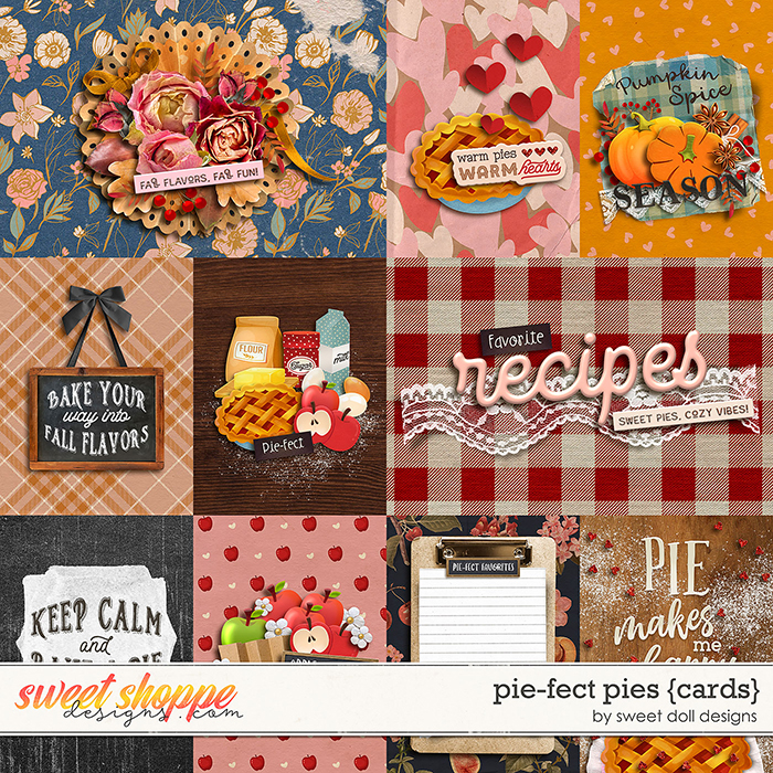 Pie-Fect Pies {+cards} by Sweet Doll designs