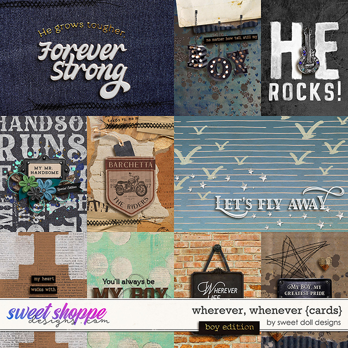 Wherever, Whenever {+cards} Boy Edition by Sweet Doll designs