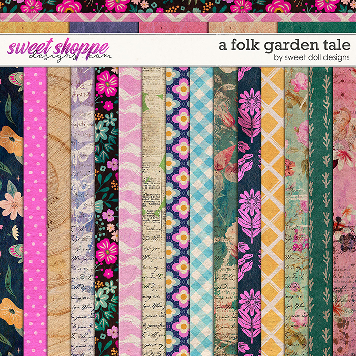 A Folk Garden Tale Papers by Sweet Doll designs