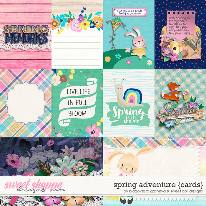 Spring Adventure {cards} by Blagovesta Gosheva & Sweet Doll designs