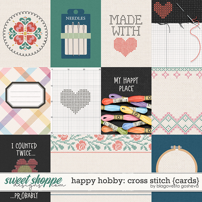 Happy Hobby: Cross Stitch {cards} by Blagovesta Gosheva