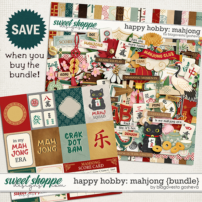 Happy Hobby: Mahjong {bundle} by Blagovesta Gosheva