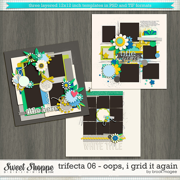 Brook's Templates - Trifecta 06 - Oops, I Grid it Again by Brook Magee