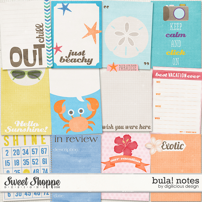 Bula! Notes by Digilicious Design