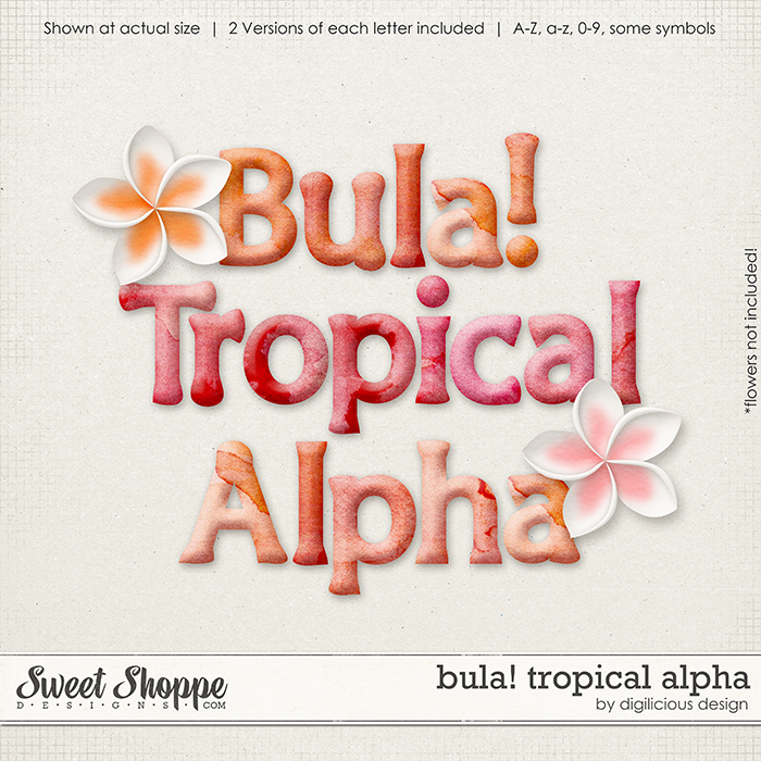 Bula! {Tropical} Alpha by Digilicious Design