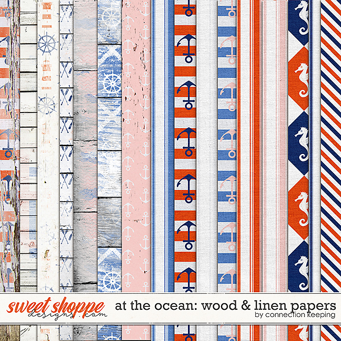 At the Ocean Linen and Wood Papers by Connection Keeping