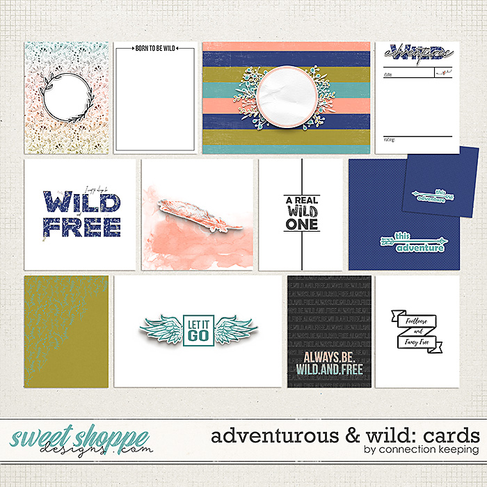 Adventurous and Wild Journal Cards by Connection Keeping