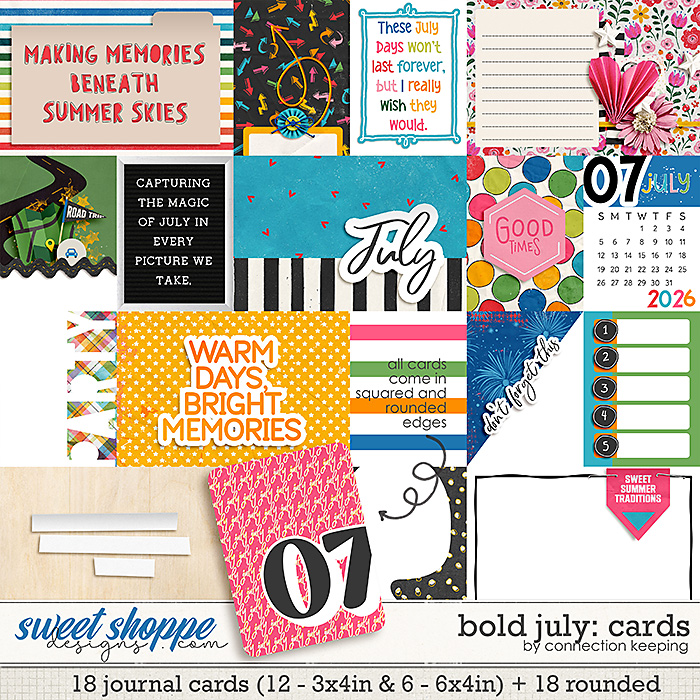 Bold July Journal Cards by Connection Keeping