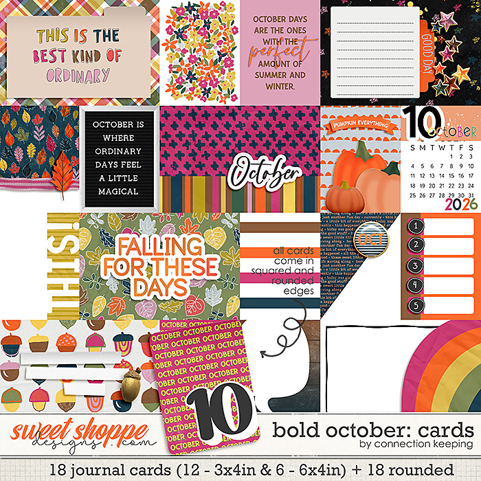 Bold October Journal Cards by Connection Keeping Bold October Journal Cards by Connection Keeping