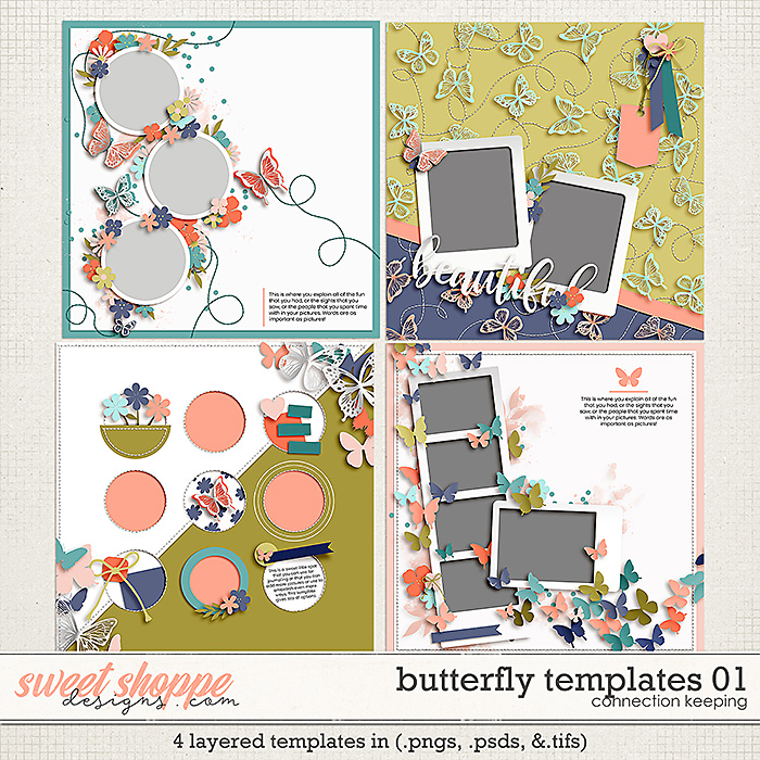 Buttterfly Templates 01 by Connection Keeping