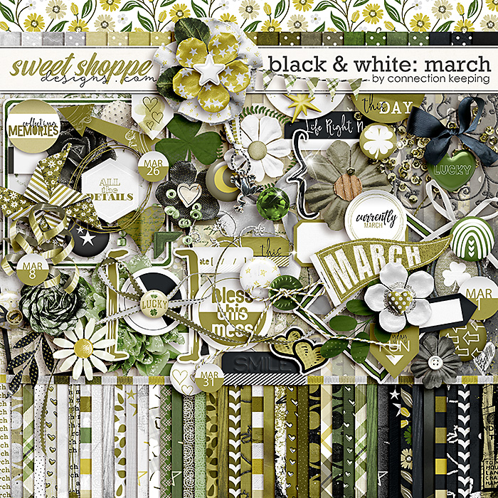 Black & White: March Kit by Connection Keeping