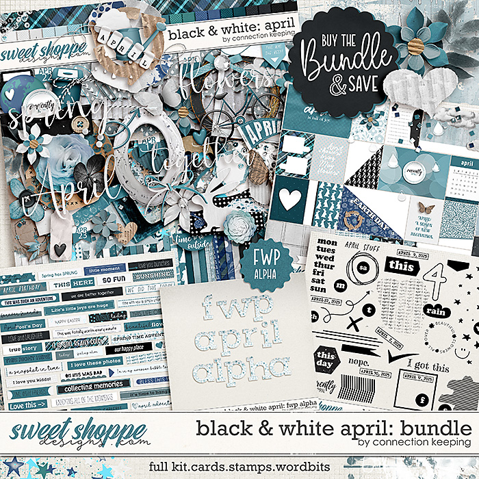 Black & White: April Bundle by Connection Keeping
