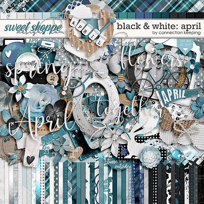 Black & White: April Kit by Connection Keeping