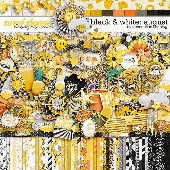 Black & White: August Kit by Connection Keeping